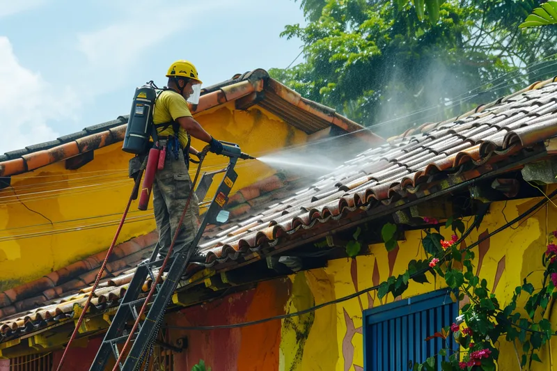 lavado de techos a presion