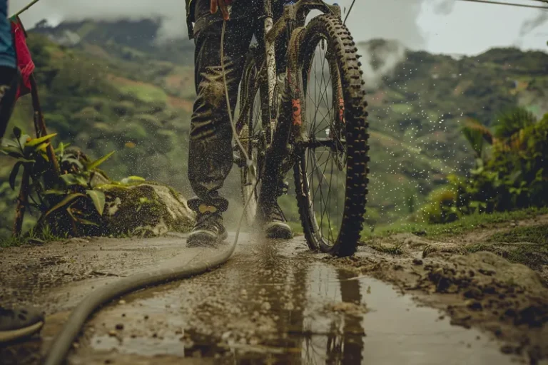 se puede lavar la bici con agua a presion