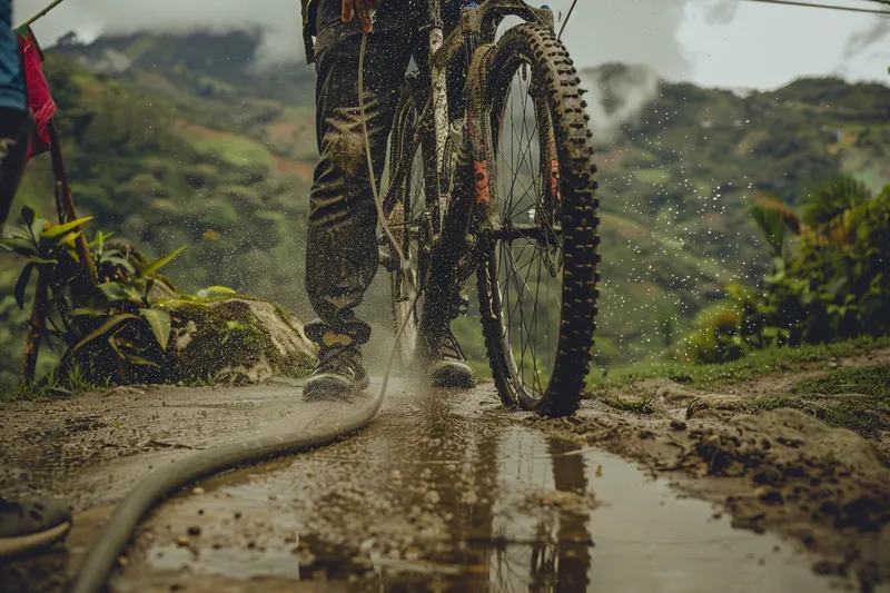 se puede lavar la bici con agua a presion